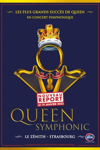 Affiche Queen Symphonique concert reporté
